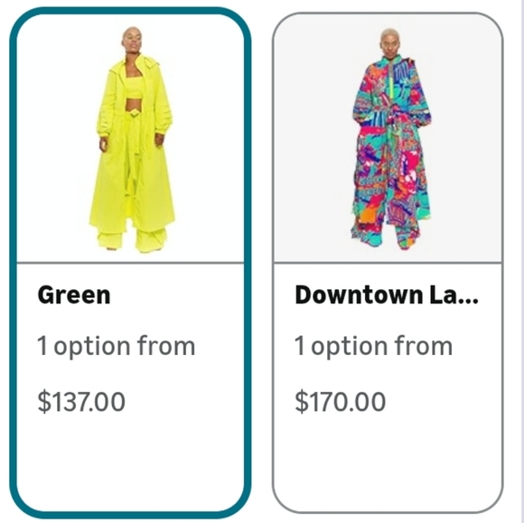 CHAOUICHE Women's Neon Green Long Raincoat Size L - Picture 4 of 6